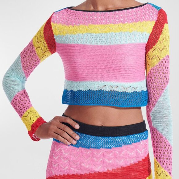 NWT Staud Rainbow Stripe Limousin Top - Picture 1 of 12